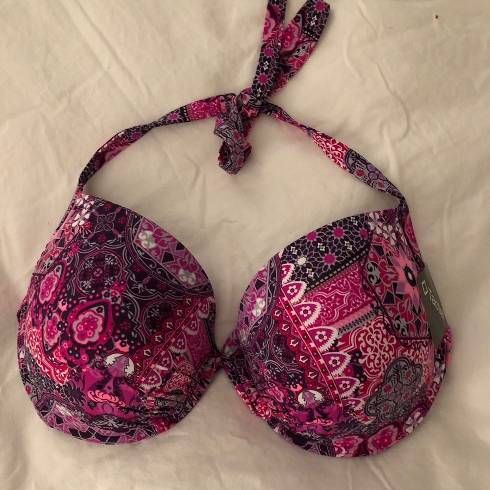 34DD Underwire Push Up Bikini Top